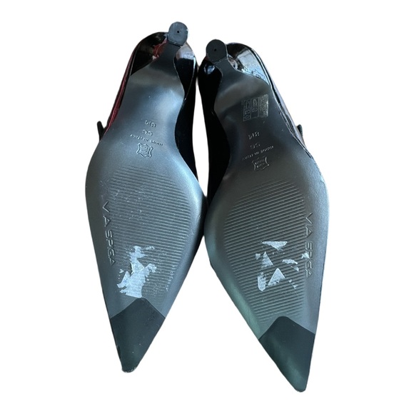 Via Spiga Black Patent Leather Mary Jane Heels Size 8 - Picture 8 of 9